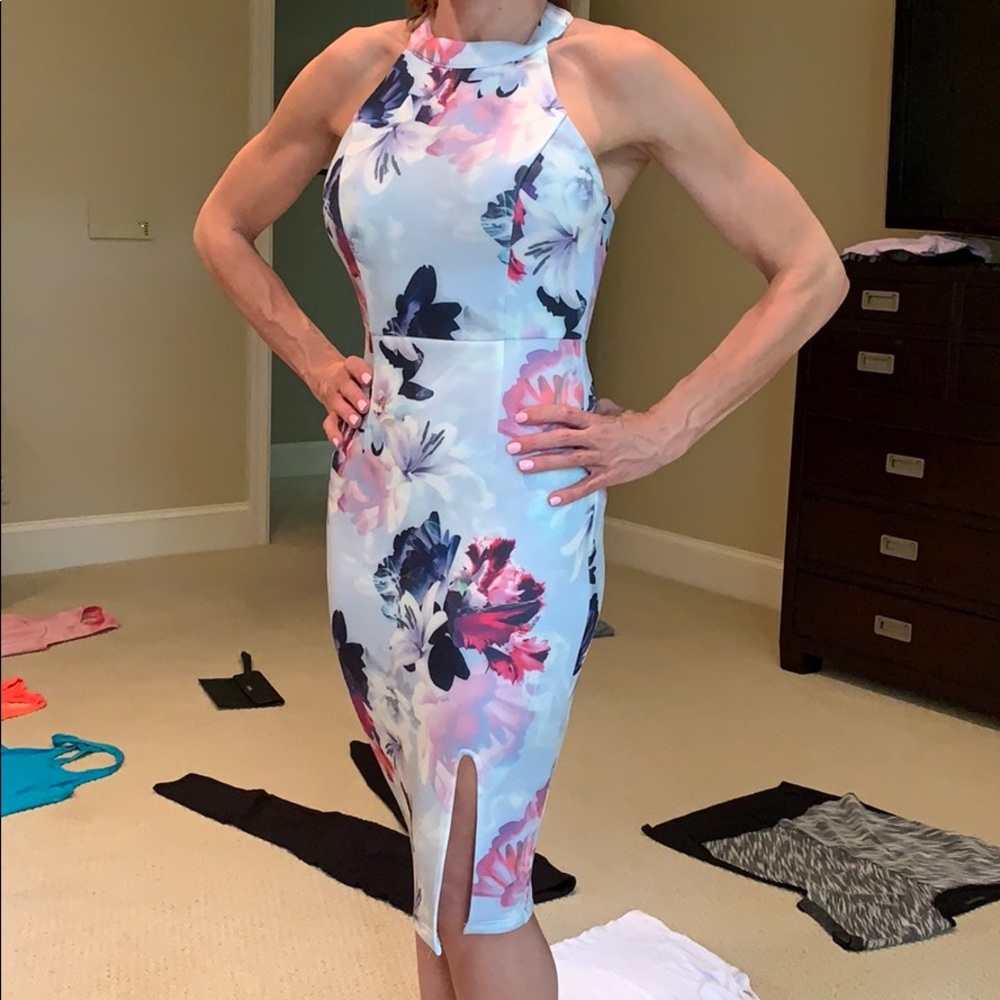 Floral midi dress